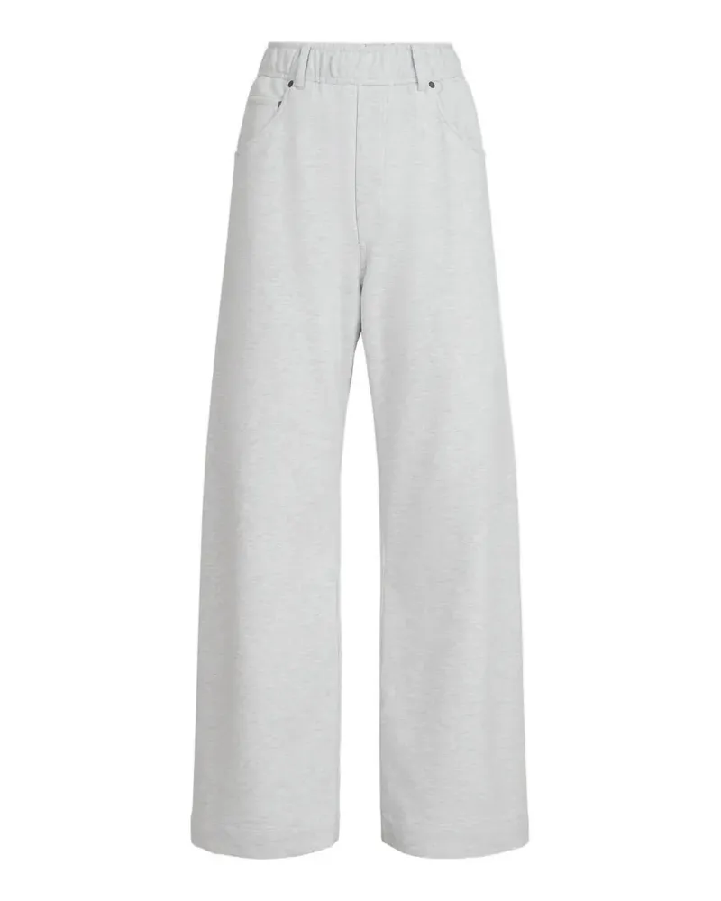 Brunello Cucinelli Glatte Hose aus Baumwollfrottee - Grau Grau