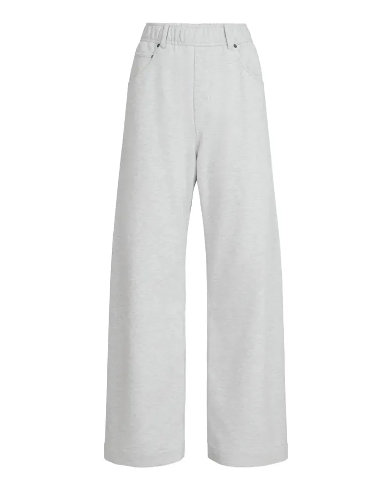 Brunello Cucinelli Glatte Hose aus Baumwollfrottee - Grau Grau