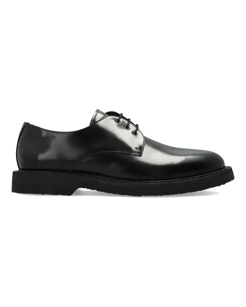 A.P.C. glazed leather derbies - Schwarz Schwarz
