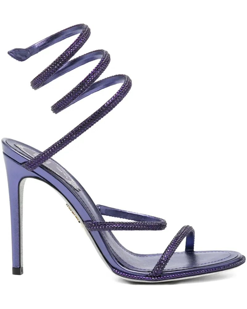 René Caovilla Cleo Sandalen 80mm - Violett Violett
