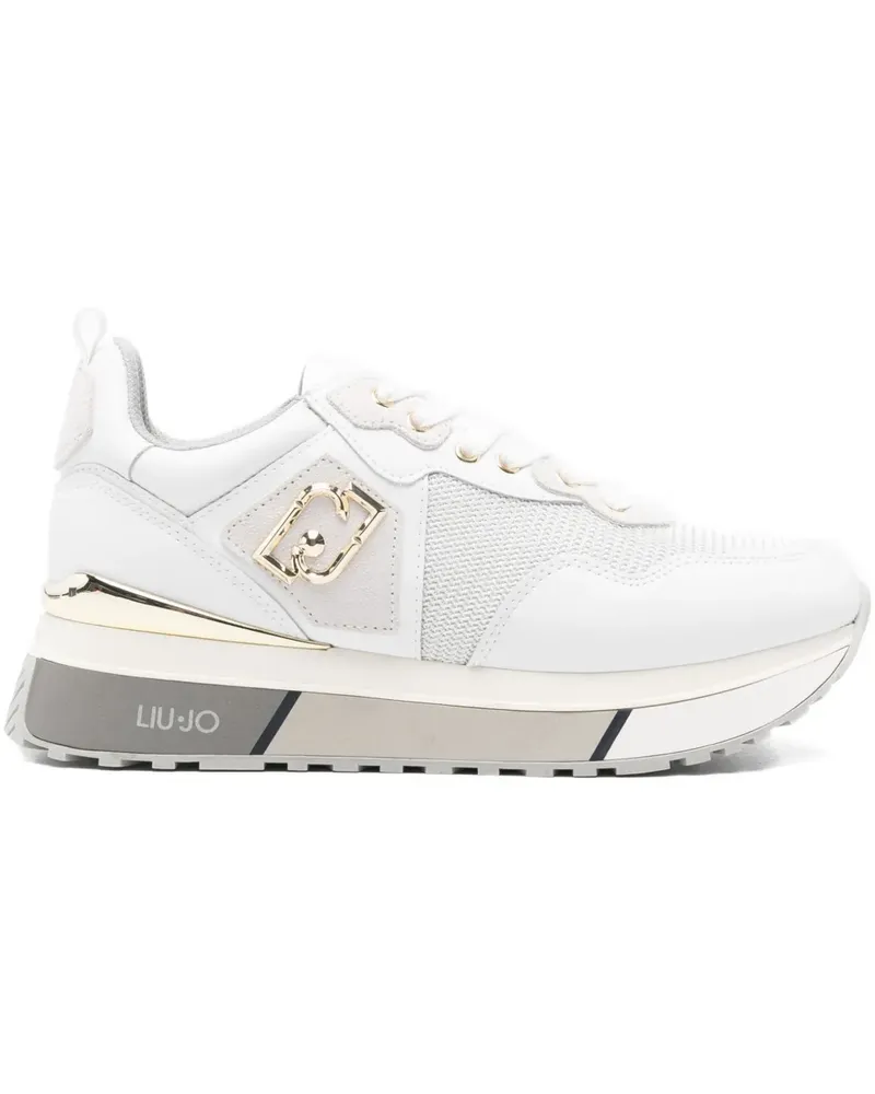 Liu Jo Sneakers mit Logo-Schild - Weiß Weiß