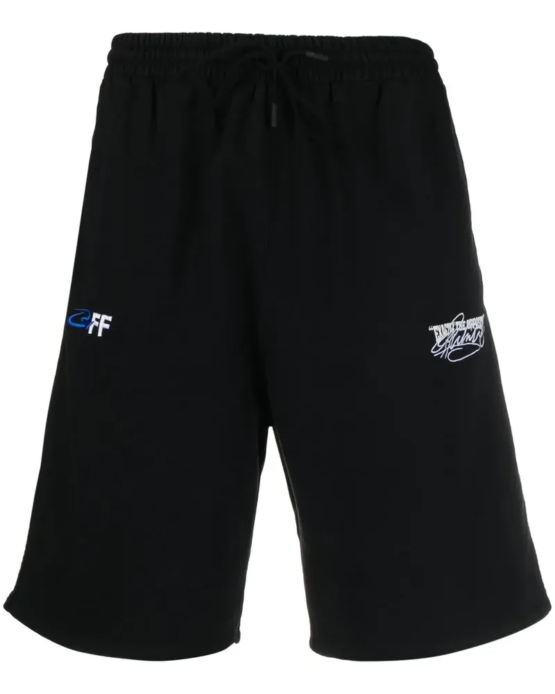 OFF-WHITE Exact Opp Skate Joggingshorts - Schwarz Schwarz