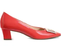 Etienne Pumps aus Lackleder mit Blockabsatz - Rot