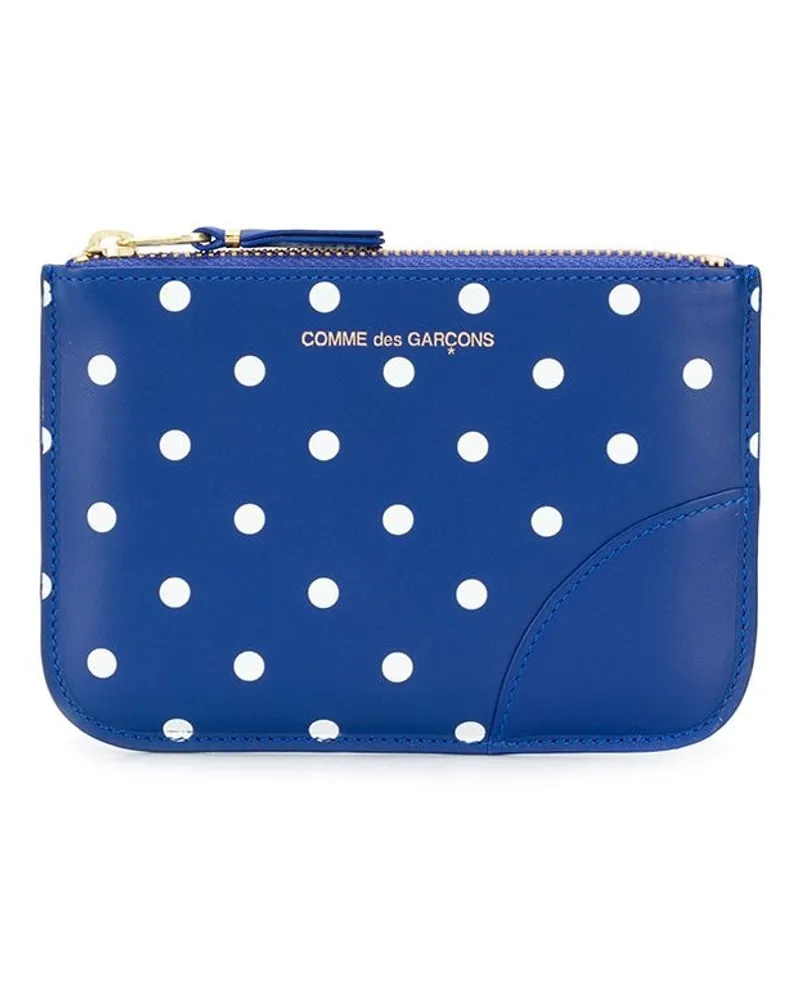 Comme des Garçons Portemonnaie mit Punkten - Blau Blau