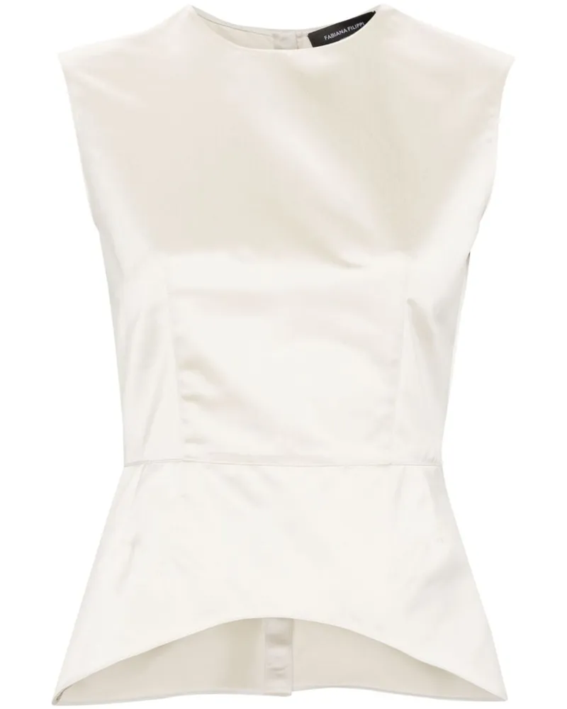 Fabiana Filippi Bluse mit rundem Ausschnitt - Nude Nude