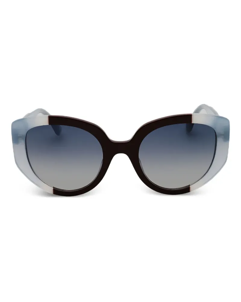 Moschino Cat-Eye-Sonnenbrille mit Vollrand - Braun Braun