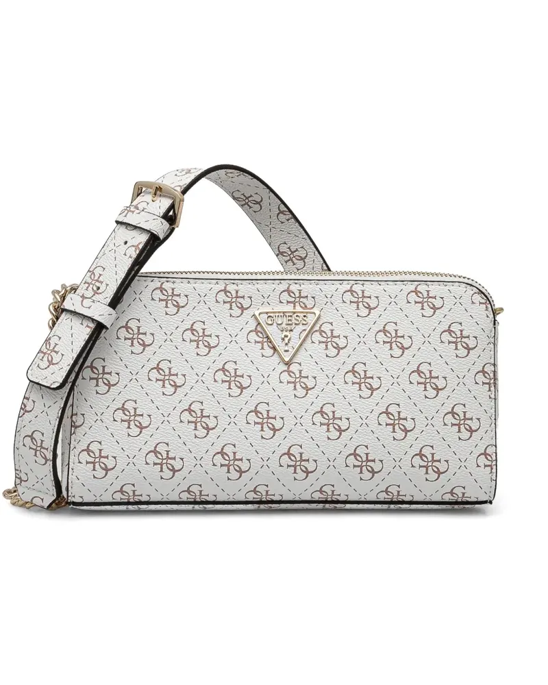 Guess Umhängetasche mit Monogrammmuster - Weiß Weiß