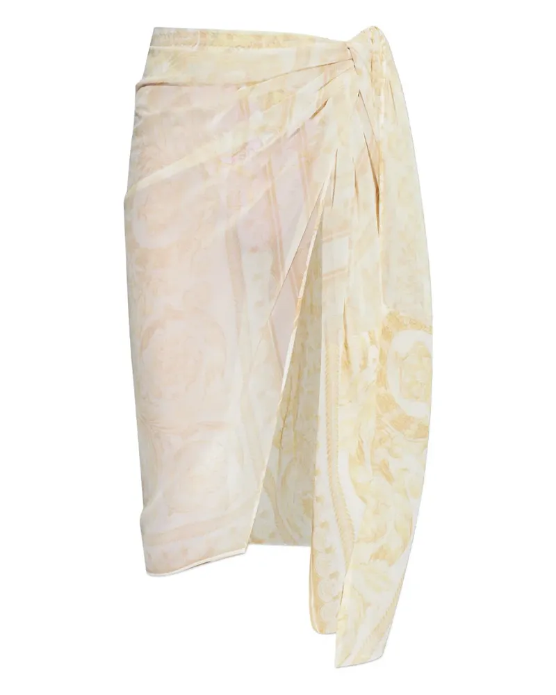 Versace printed sarong - Nude Nude