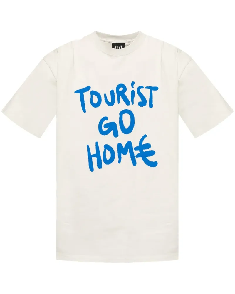 44 LABEL GROUP T-Shirt mit Slogan-Print - Weiß Weiß