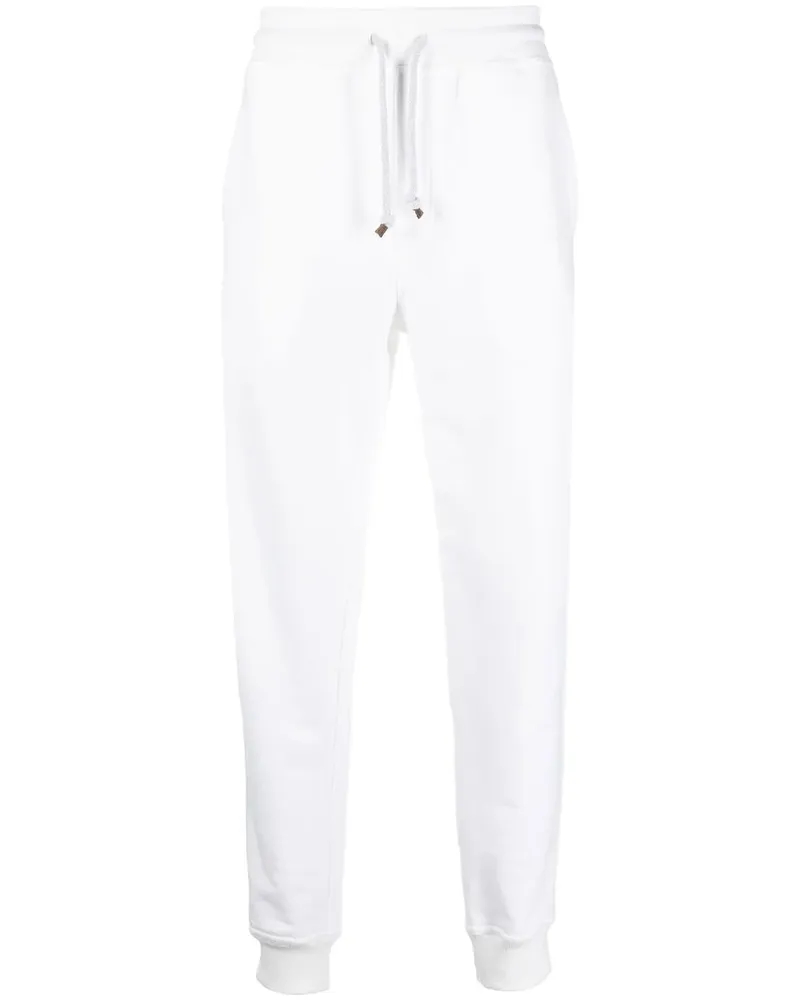 Brunello Cucinelli Jogginghose mit Kordelzug - Weiß Weiß