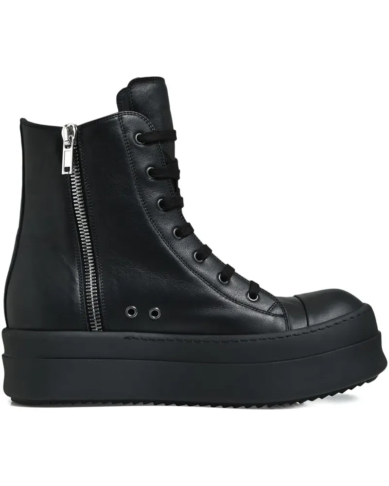 Rick Owens High-Top-Sneakers mit Reißverschluss - Schwarz Schwarz