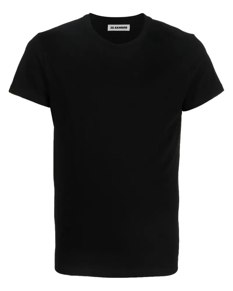 Jil Sander Klassisches T-Shirt - Schwarz Schwarz