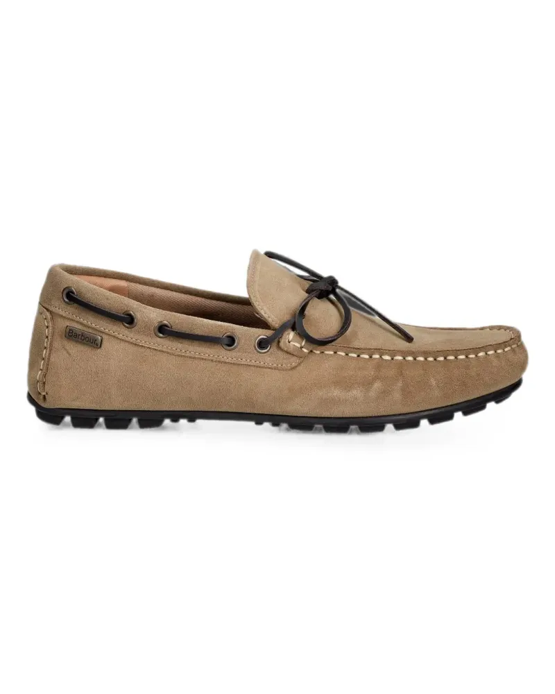 Barbour Courage Driving leather boat shoes - Nude Nude