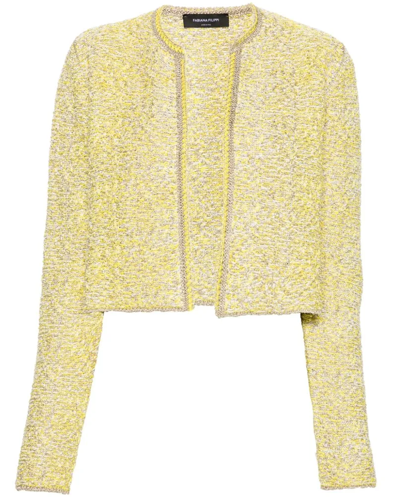 Fabiana Filippi Melierter Cardigan - Gelb Gelb