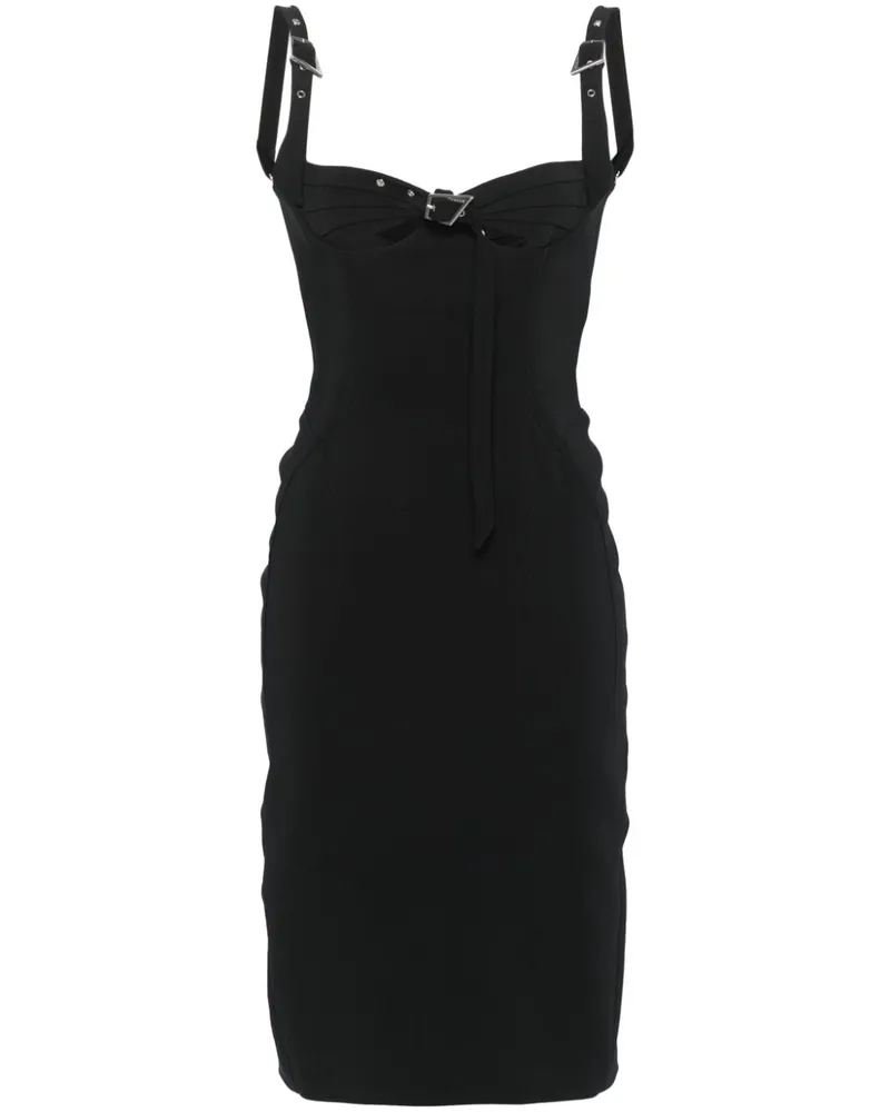 Thierry Mugler Bustier-Midikleid - Schwarz Schwarz