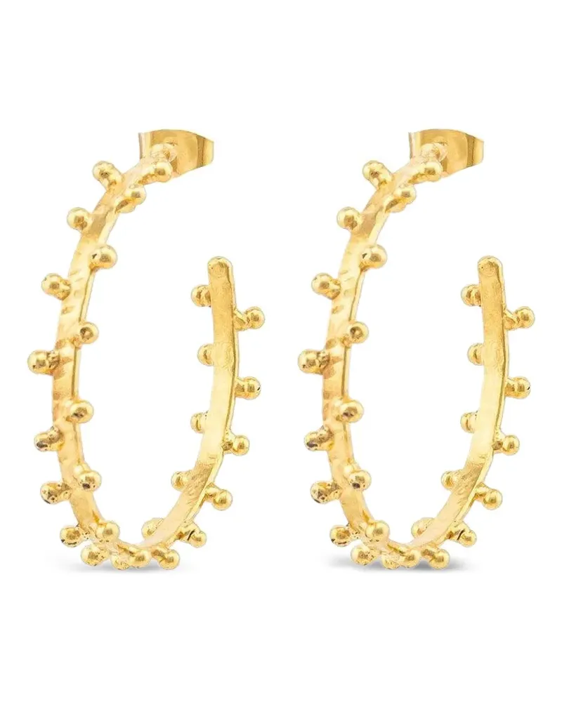 Sylvia Toledano Gipsy Creolen mit Perlen - Gold Gold