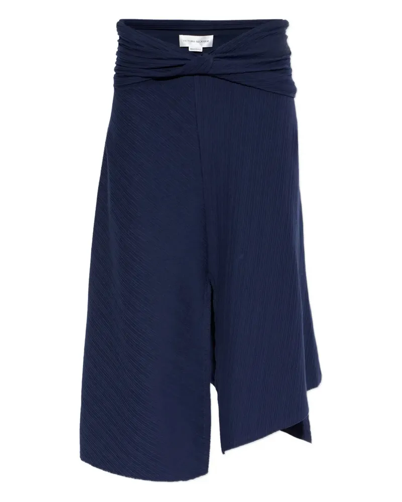 Victoria Beckham front-split midi skirt - Blau Blau