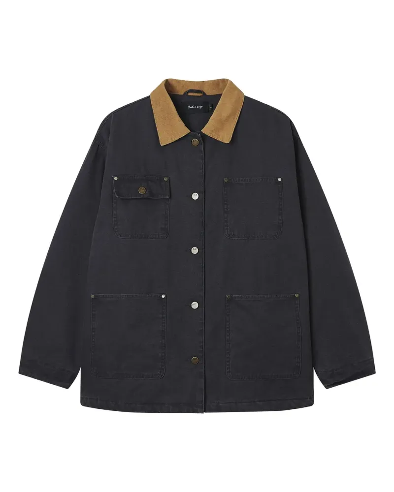 Tout a Coup Jacke mit Kragen - Schwarz Schwarz
