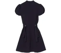 Geripptes Tulpenkleid - Blau