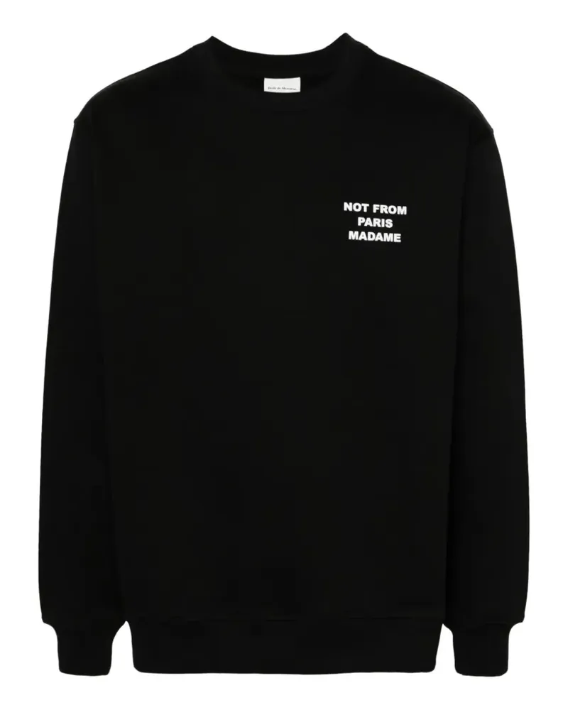 Drôle de Monsieur The Slogan Sweatshirt - Schwarz Schwarz
