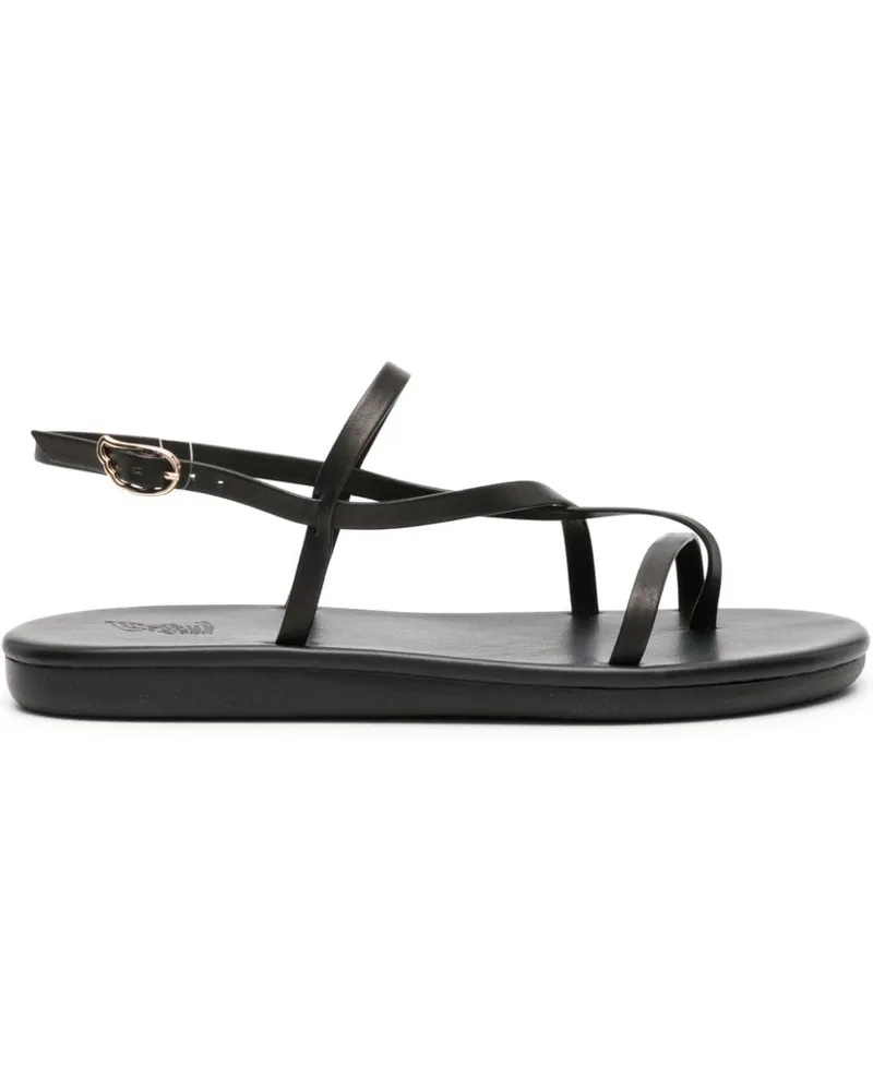 Ancient Greek Sandals Flache Alethea Sandalen - Schwarz Schwarz