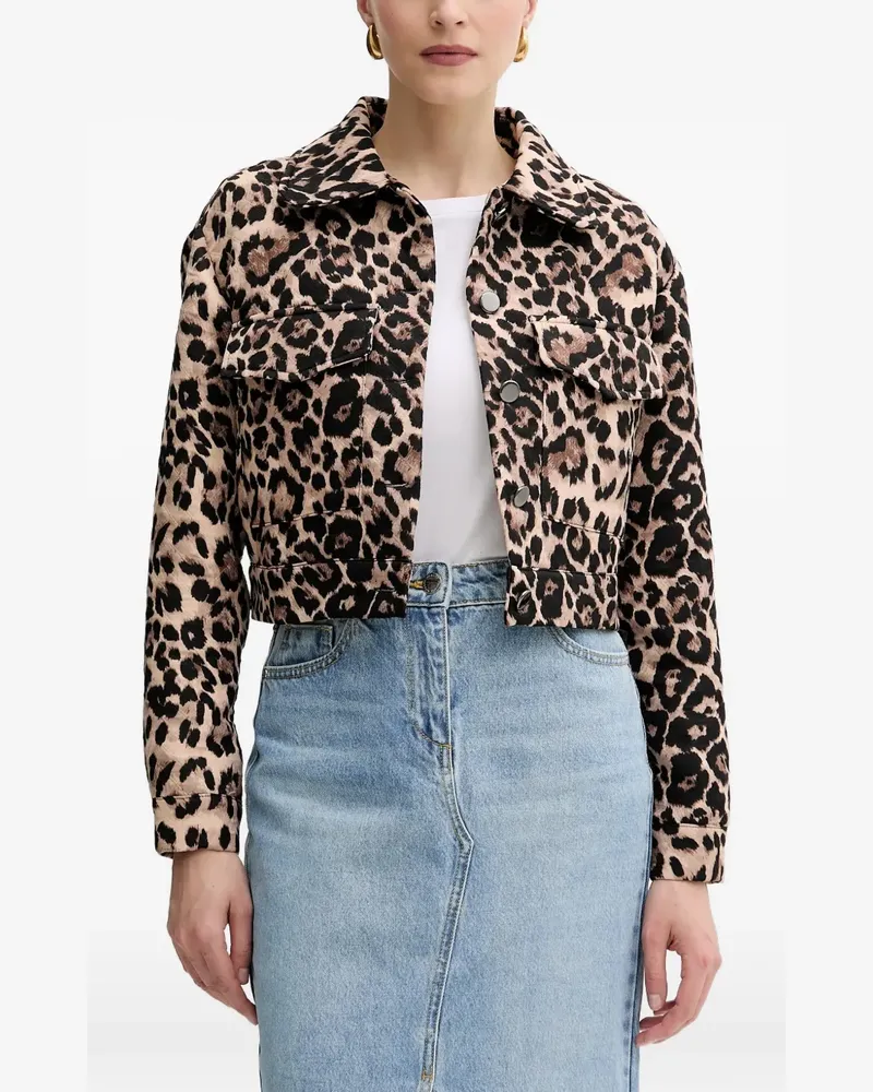 Morgan leopard-print jacket - Nude Nude