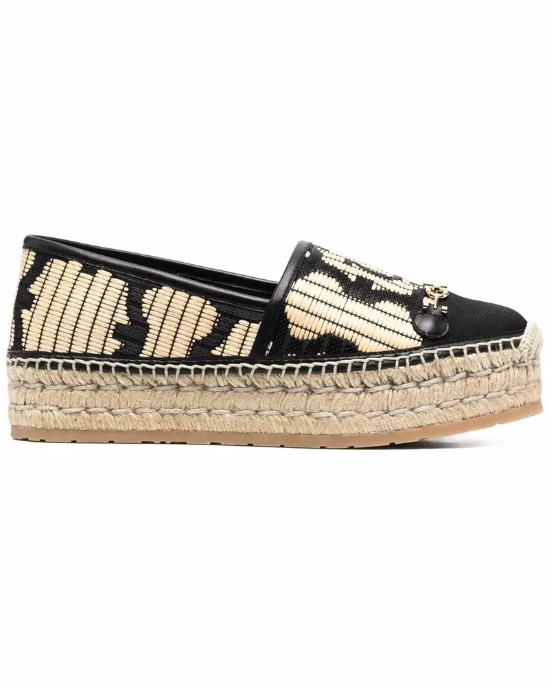 Ferragamo Espadrilles mit Logo-Stickerei - Schwarz Schwarz