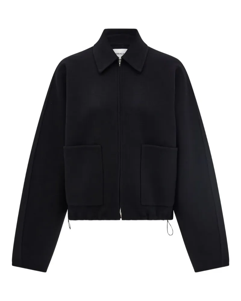 Ferragamo Bomberjacke mit Kordelzug - Schwarz Schwarz