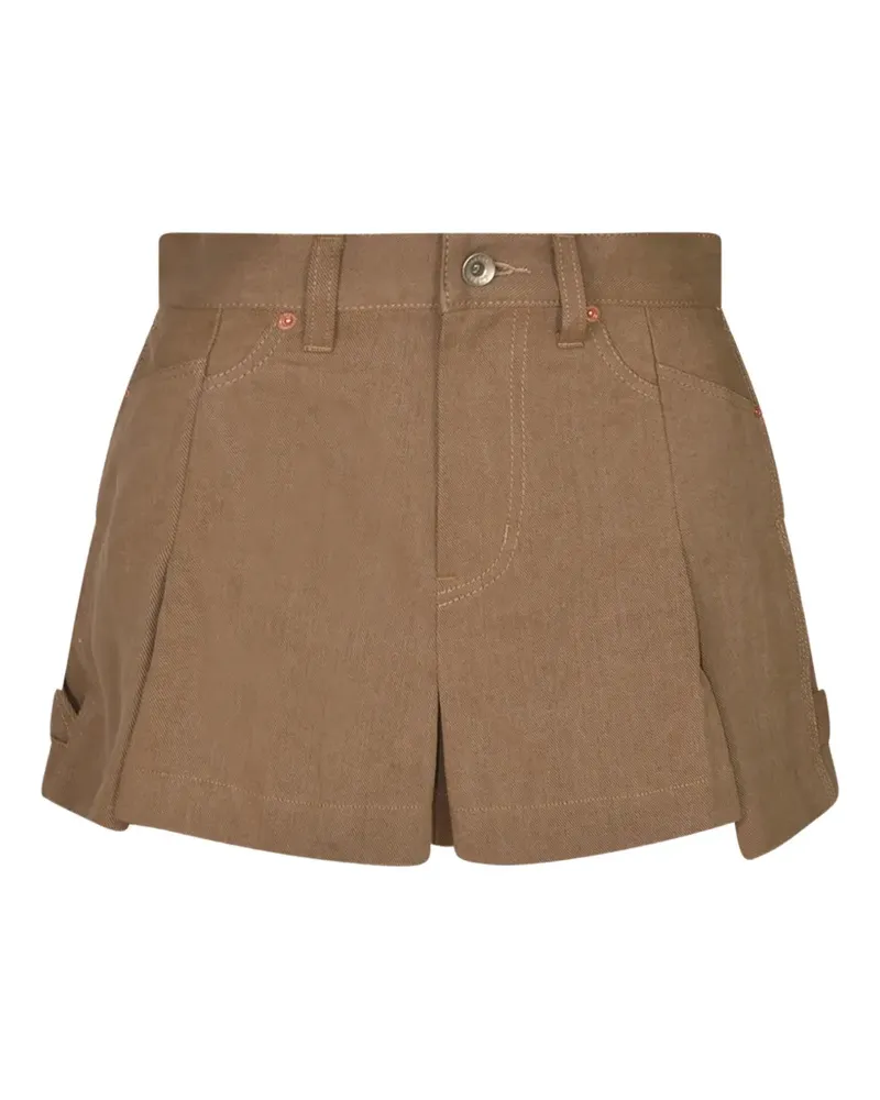 Sacai pleated mini shorts - Braun Braun