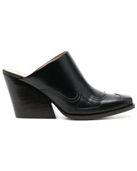 Stella McCartney Eckige Mules Schwarz