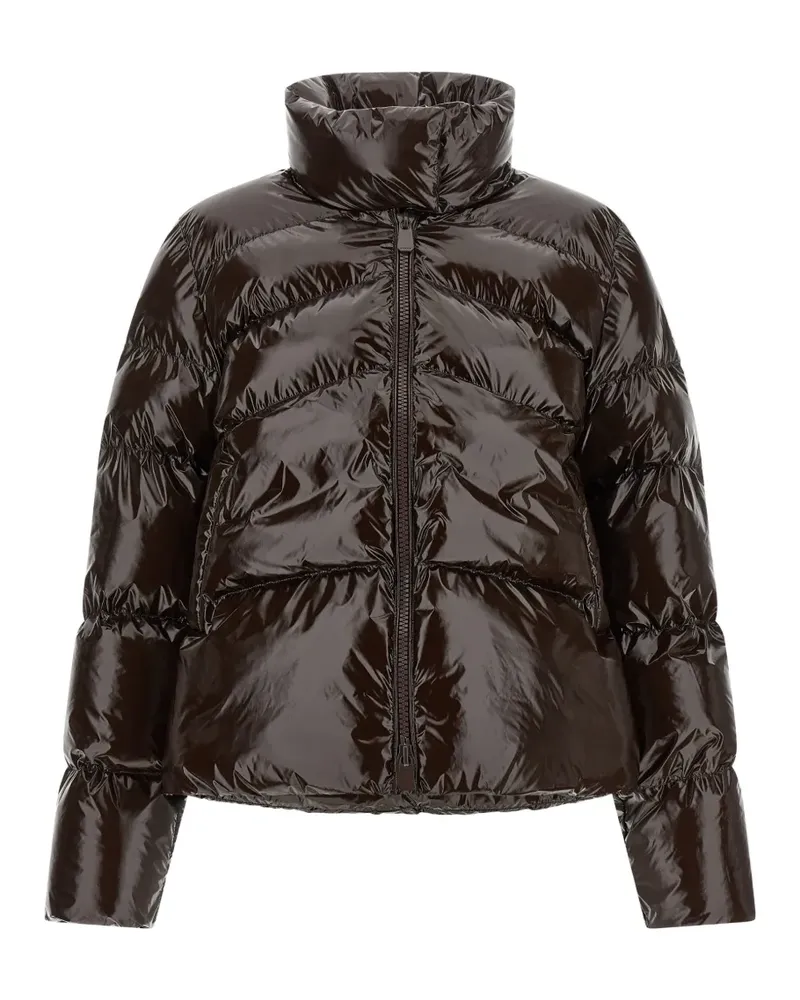 Pinko quilted Love Birds puffer jacket - Braun Braun