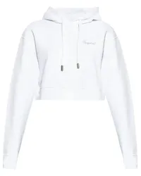 Dsquared2 Cropped-Hoodie Weiß