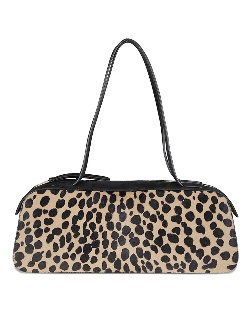 KHAITE Simona animal-print shoulder bag - Nude Nude