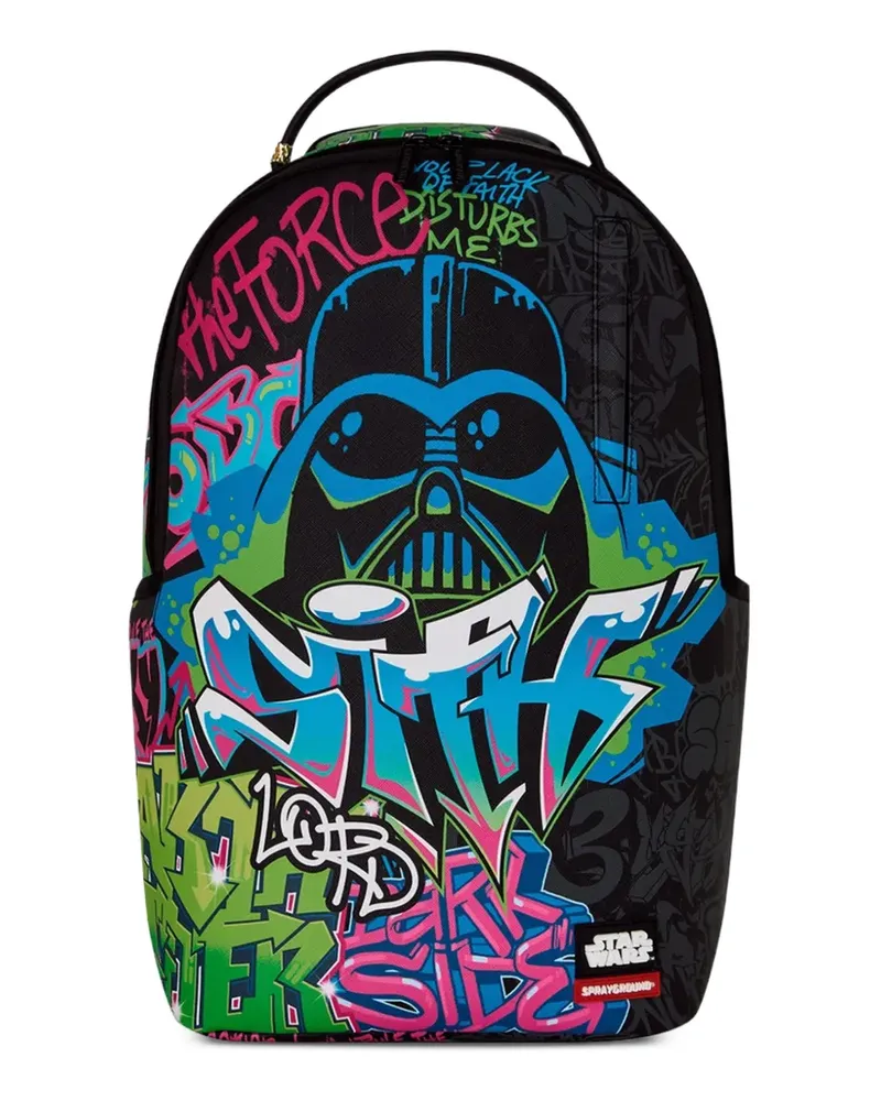 Sprayground x Star Wars Vader Rucksack mit Graffiti - Schwarz Schwarz