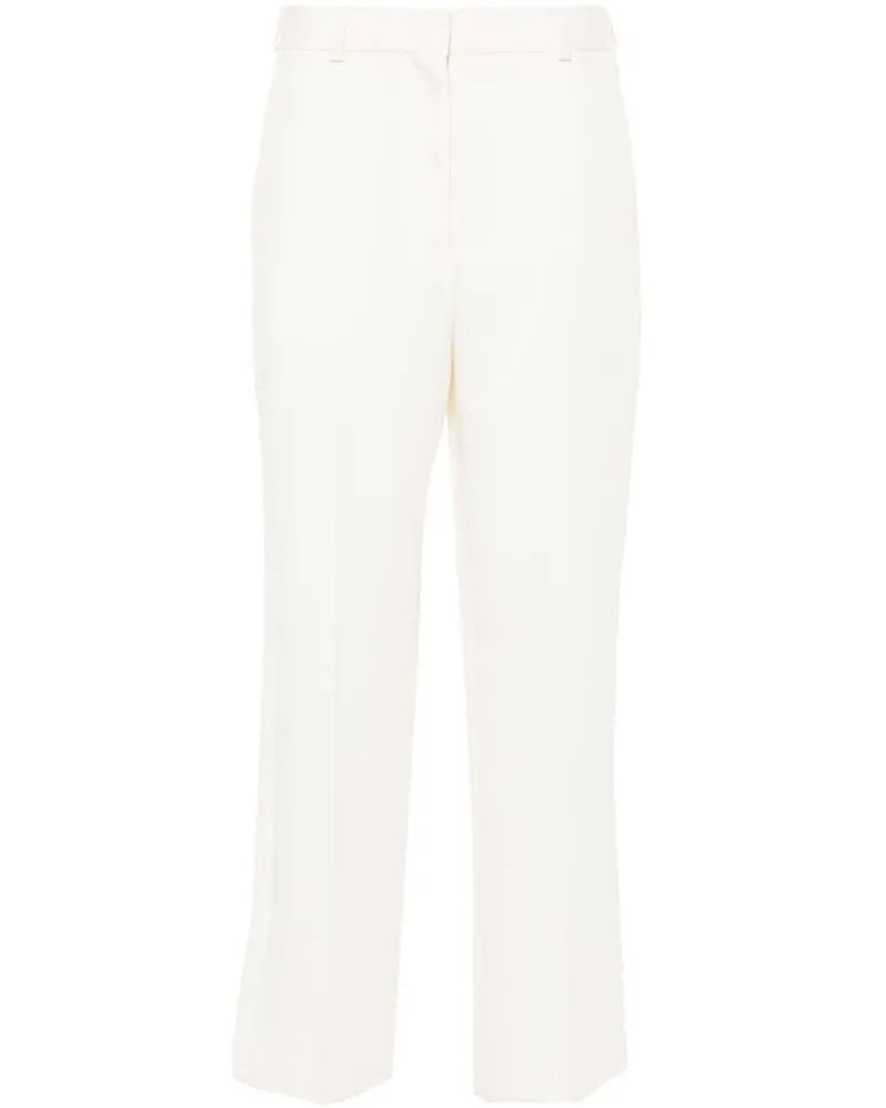 Totême Cropped-Hose mit geradem Bein - Weiß Weiß