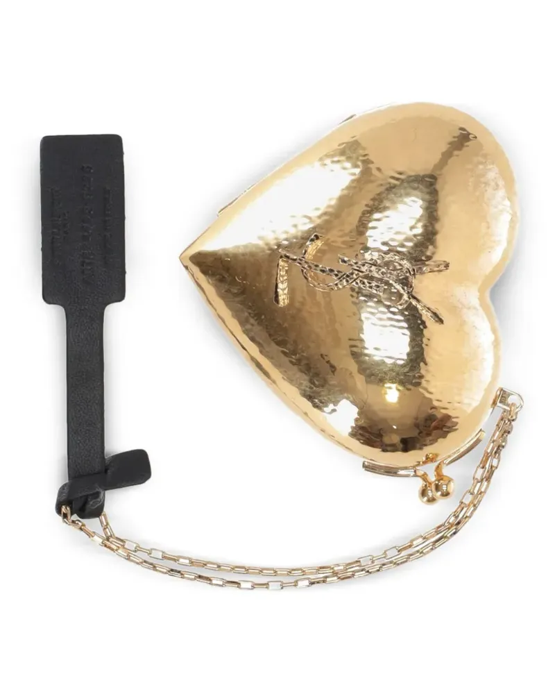 Saint Laurent Heart Mini-Tasche - Gold Gold