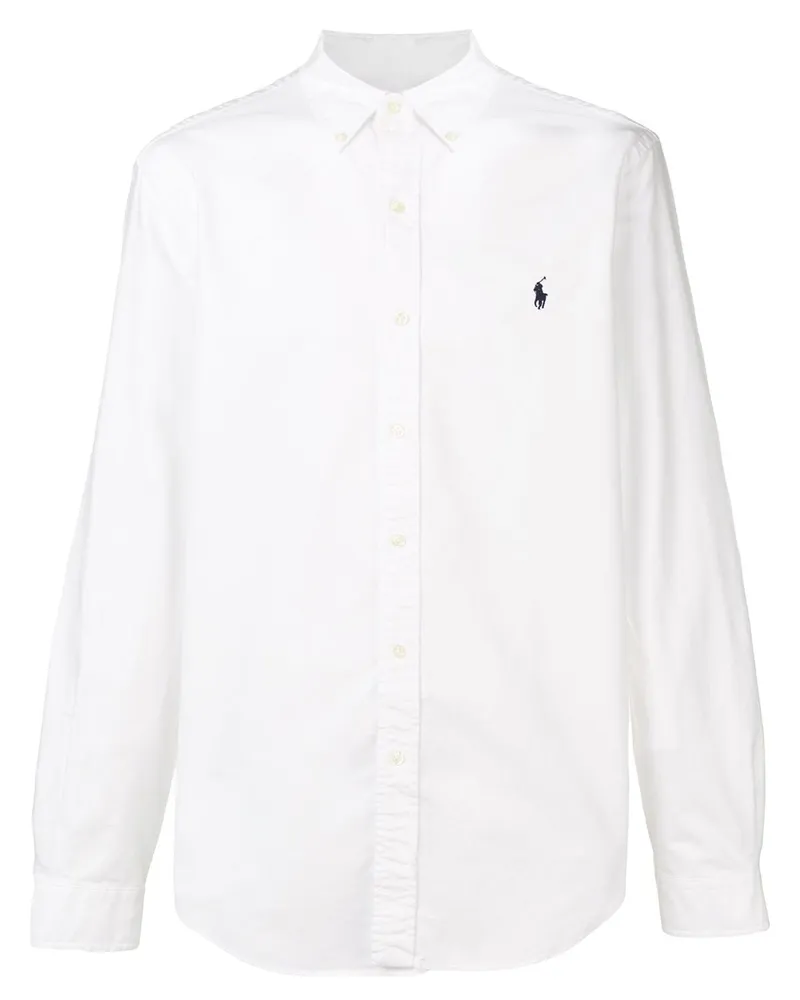 Ralph Lauren Hemd mit Logo-Stickerei - Weiß Weiß