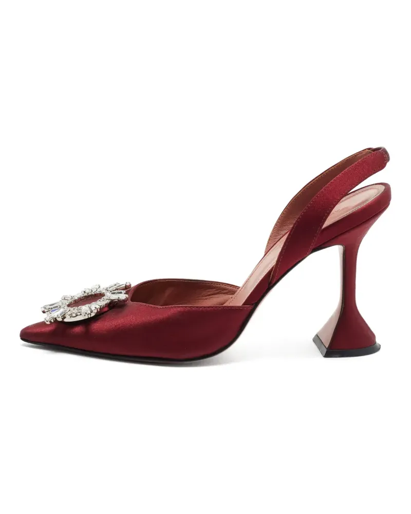 Amina Muaddi Begum Slingback-Pumps mit ausgestelltem Absatz - Rot Rot