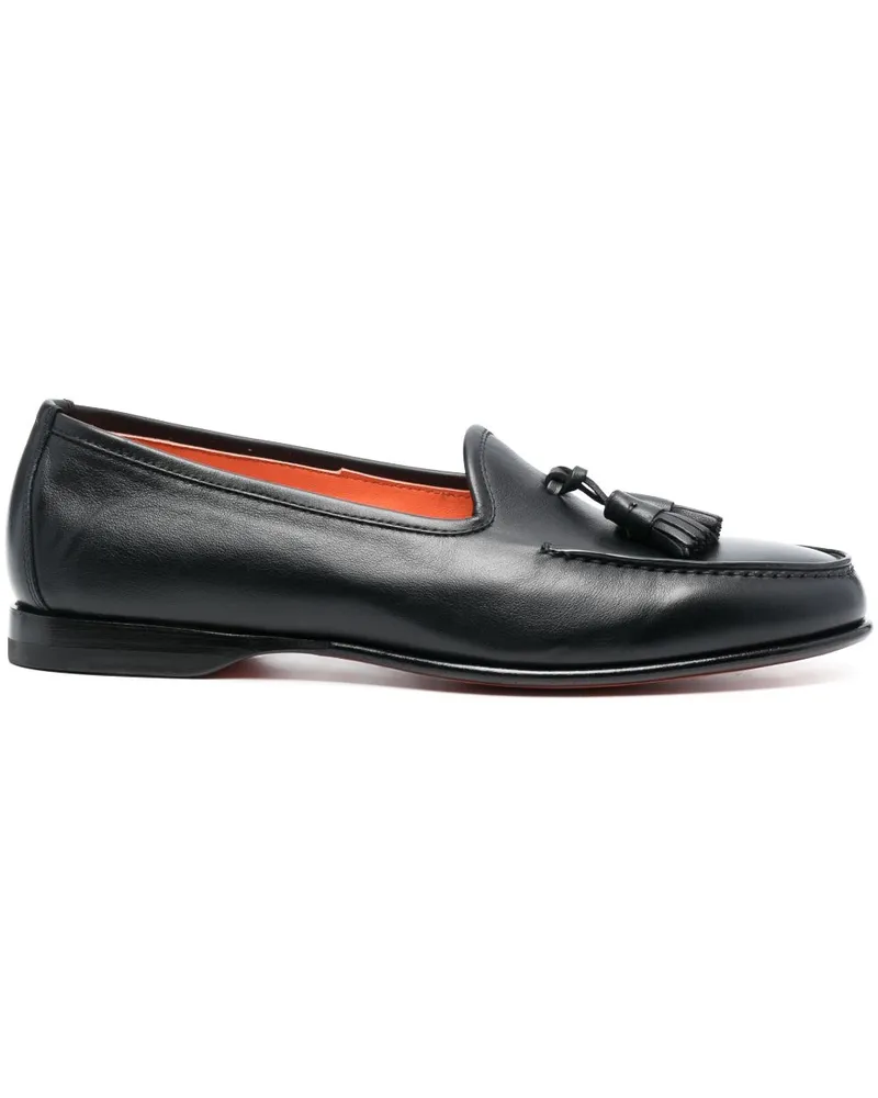 Santoni Andrea Loafer mit Quasten - Schwarz Schwarz
