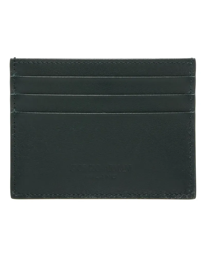 Giorgio Armani Kartenetui mit Logo-Prägung - Grün Grün