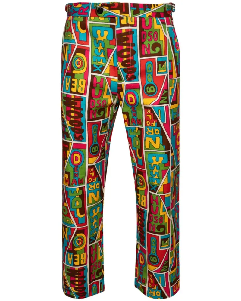 BODE New England Hose mit grafischem Print - Rot Rot