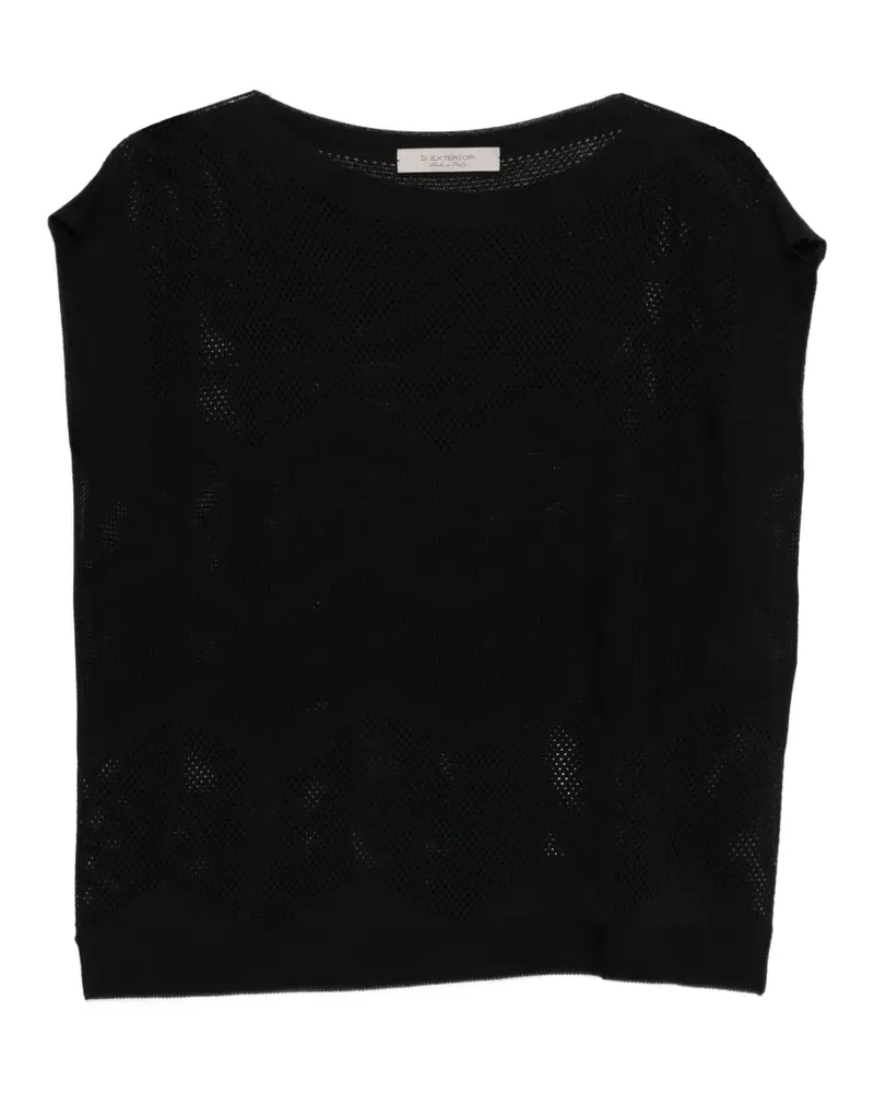 D.EXTERIOR Klassischer Pullunder - Schwarz Schwarz
