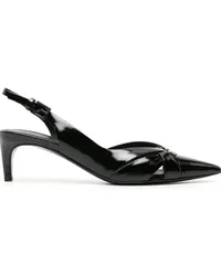 Roberto del Carlo 60mm Slingback-Sandalen Schwarz