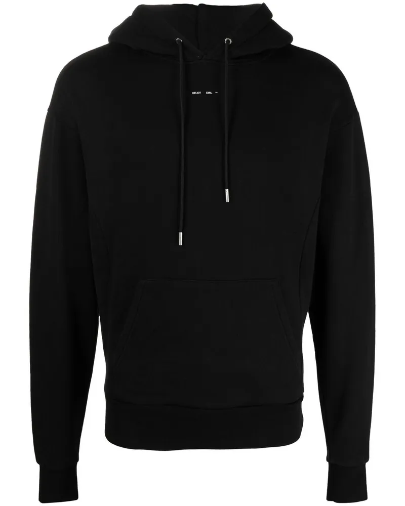 Heliot Emil Hoodie mit Logo Schwarz