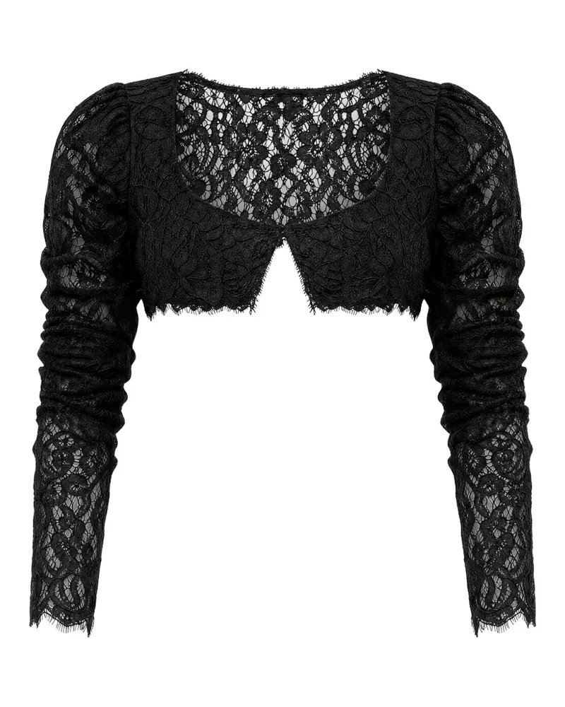 BRONX AND BANCO Bolero-Jacke aus Spitze - Schwarz Schwarz