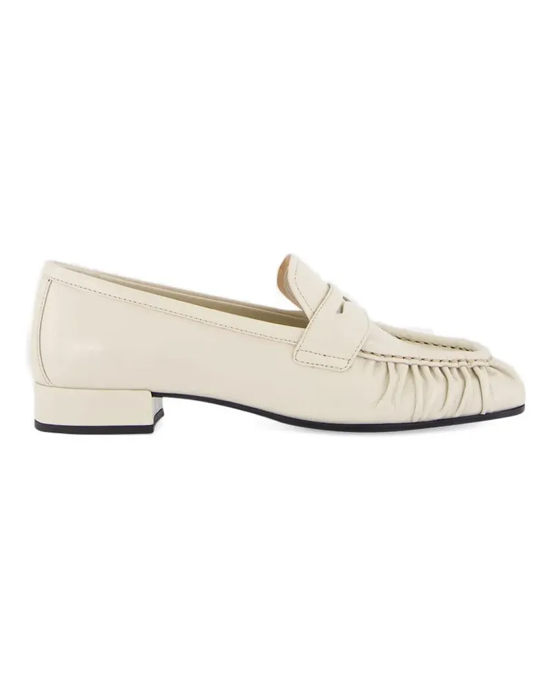 Prada ruffled loafers - Nude Nude