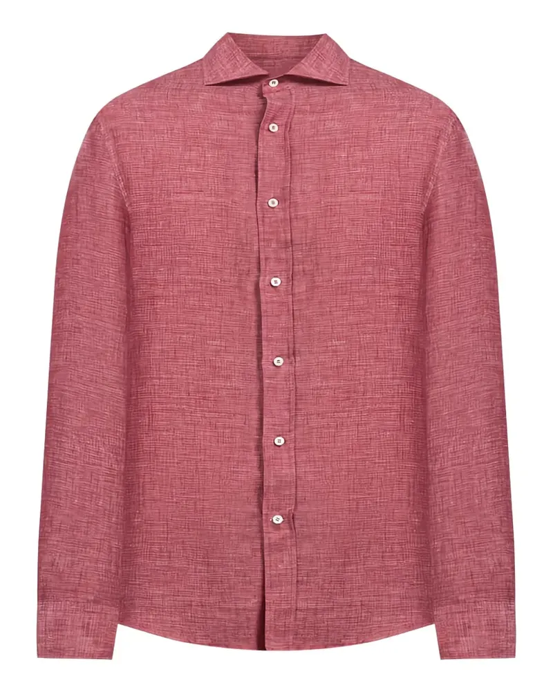 Brunello Cucinelli Hemd aus Leinen - Rot Rot