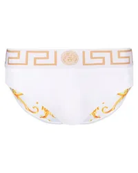 Versace Greca Border swim briefs Weiß