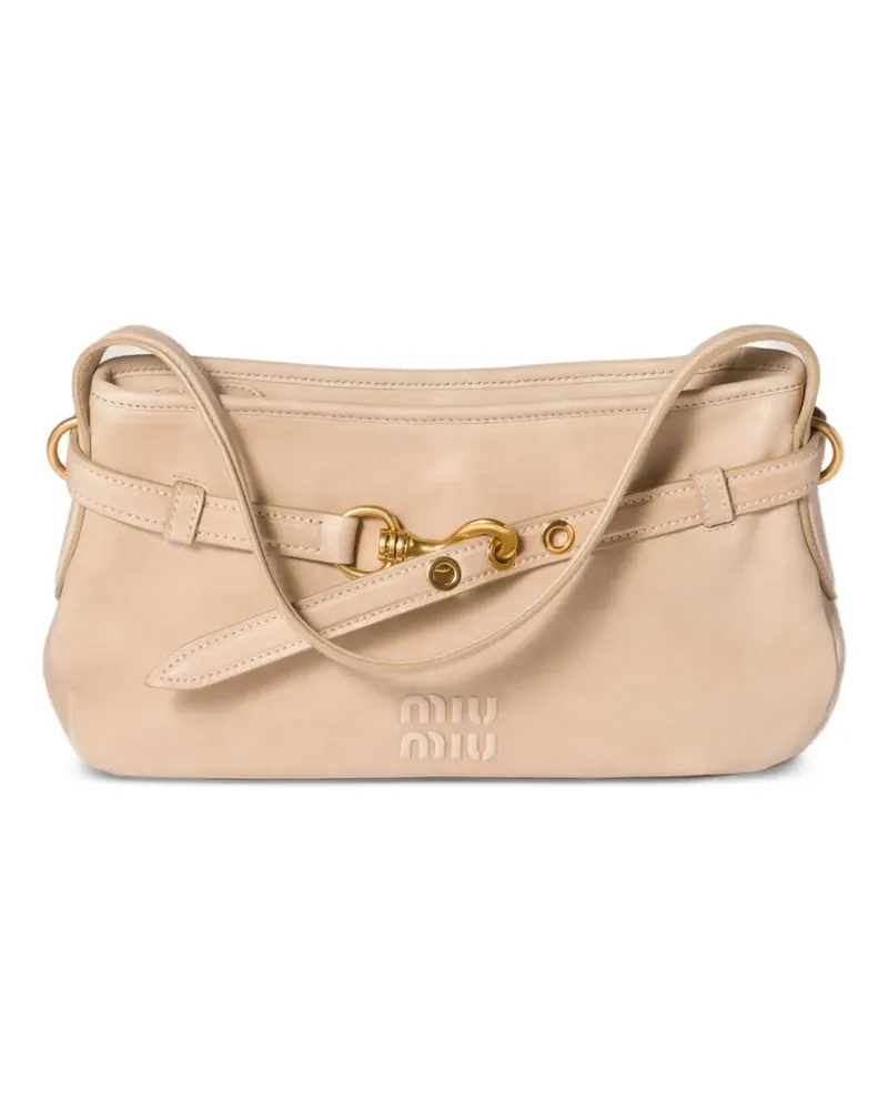 Miu Miu Aventure Schultertasche - Nude Nude