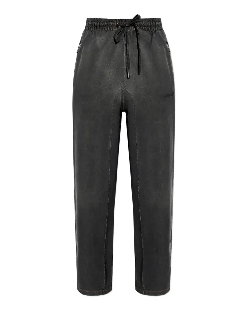OFF-WHITE Diagonals Jeans mit Kordelzug - Schwarz Schwarz